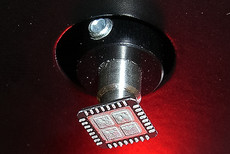 BTC Part printed with solder paste