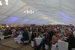 More than 1,100 guests celebrate 235 years of existence in a big tent with 65 x 21 m