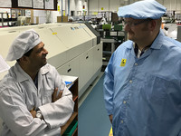 Ersa Area Sales Manager Christian Ott (R) and Titan Senior Manager for EMS Production Shireesh Phal at the HOTFLOW 3/14