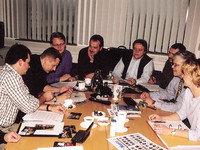 Editorial meeting Kur(t)z Gesagt 25 years ago