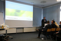 Victor Romanov, Head of Technology Department at Kurtz GmbH, during his lecture in Bayreuth