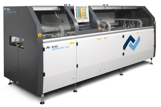 Ersa VERSAFLOW 3/45: first inline selective soldering machine with double track transport