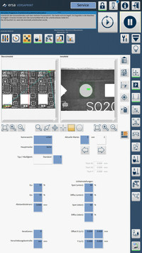 Intelligent software interface: users communicate with the machine via touch screen