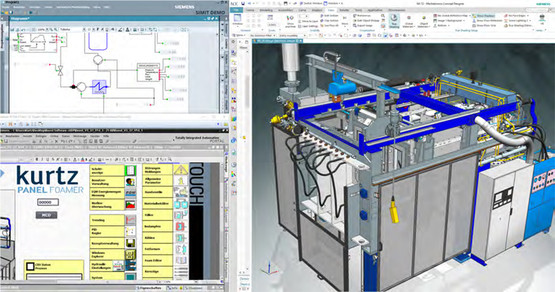 Digital twin of a Kurtz Moulding Machine