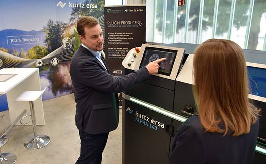 Showtime: The Alpha 140 shows what it can do - in the Kurtz Ersa Group´s Demo Center at the Wiebelbach site