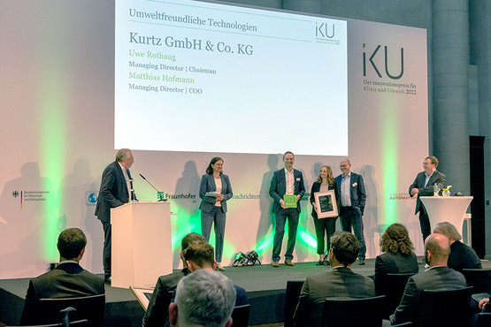 Managing Directors Uwe Rothaug and Matthias Hofmann were delighted to receive one of the seven highly coveted IKU 2022 awards