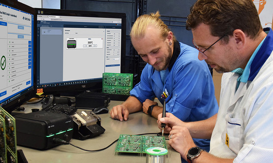 Ersa i-CON TRACE IoT soldering station in use at Kraus Hardware