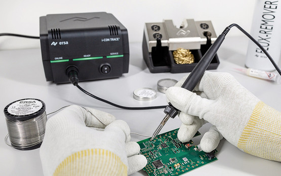 Ersa i-CON TRACE IoT soldering station: documentation of every single soldering process