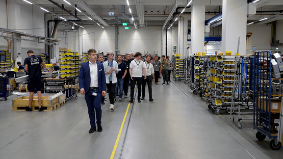 As Head of Sales Support, Nicolai Böhrer gives a tour of Ersa´s Smart Factory, which was named "Factory of the Year" in 2021